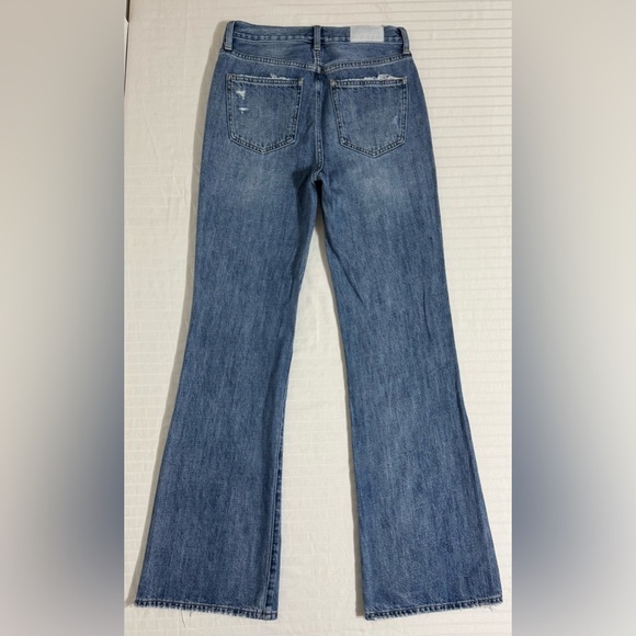 Pistola Jeans Stevie High Rise Wide Leg Flare Relaxed Blue Denim Size 25 - Picture 5 of 15